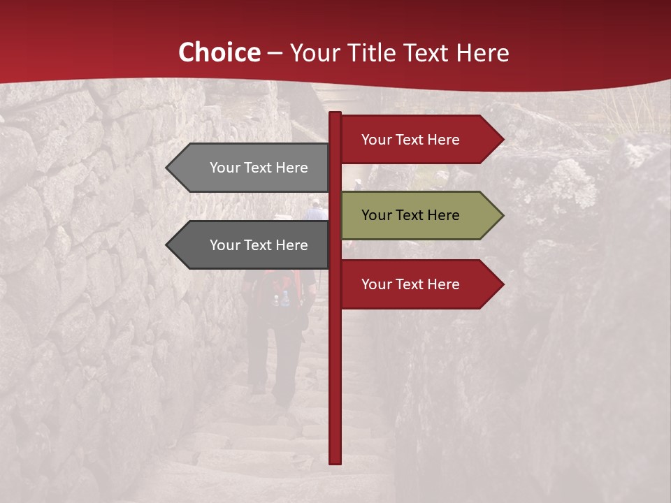 Trail Stone Picchu PowerPoint Template