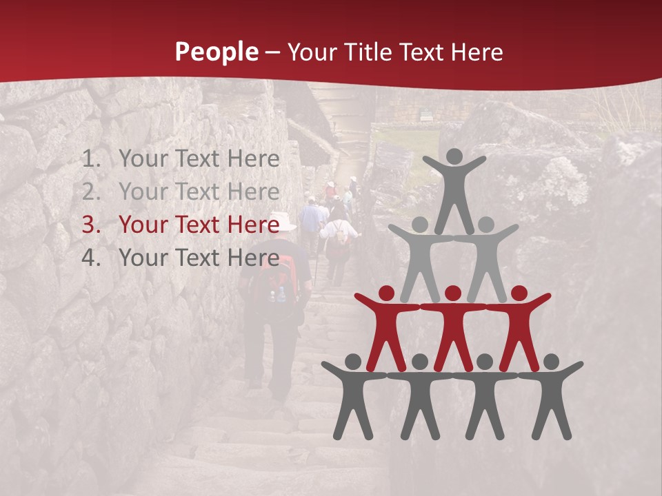 Trail Stone Picchu PowerPoint Template