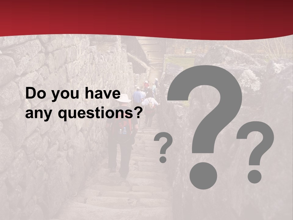 Trail Stone Picchu PowerPoint Template