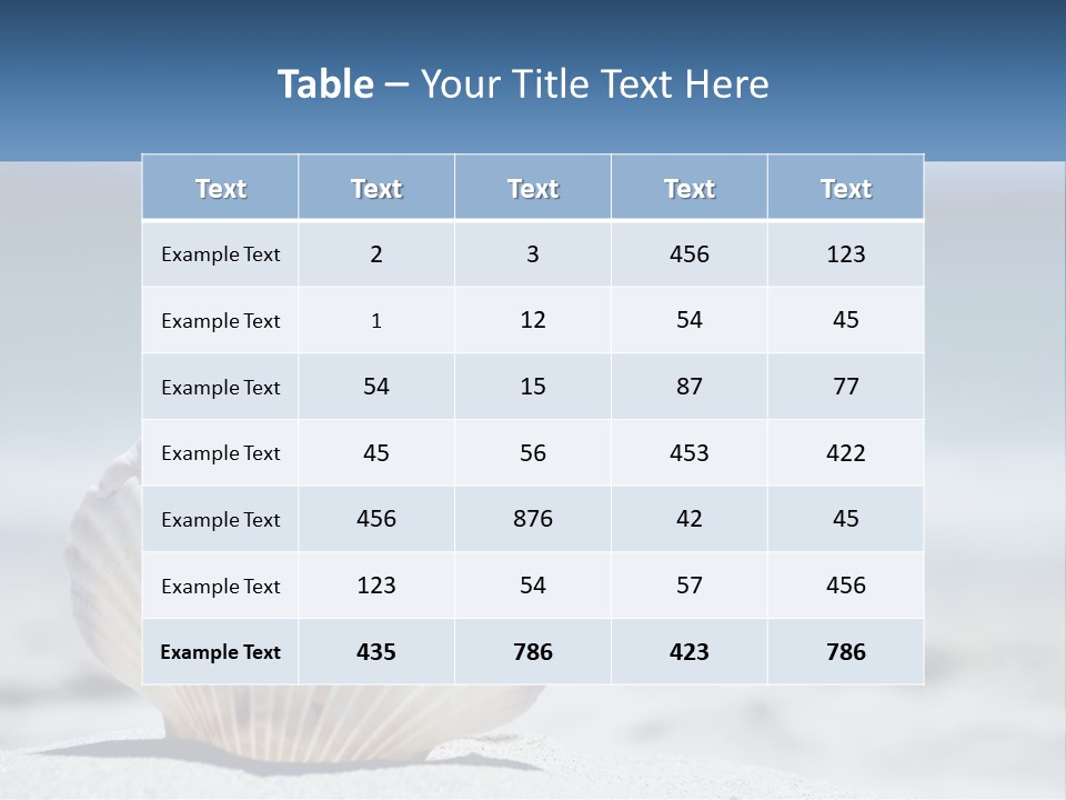 Getaway Shell Bay PowerPoint Template