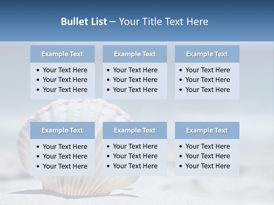 Getaway Shell Bay PowerPoint Template