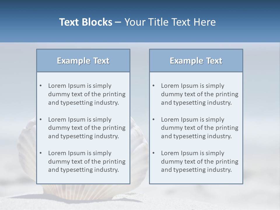Getaway Shell Bay PowerPoint Template