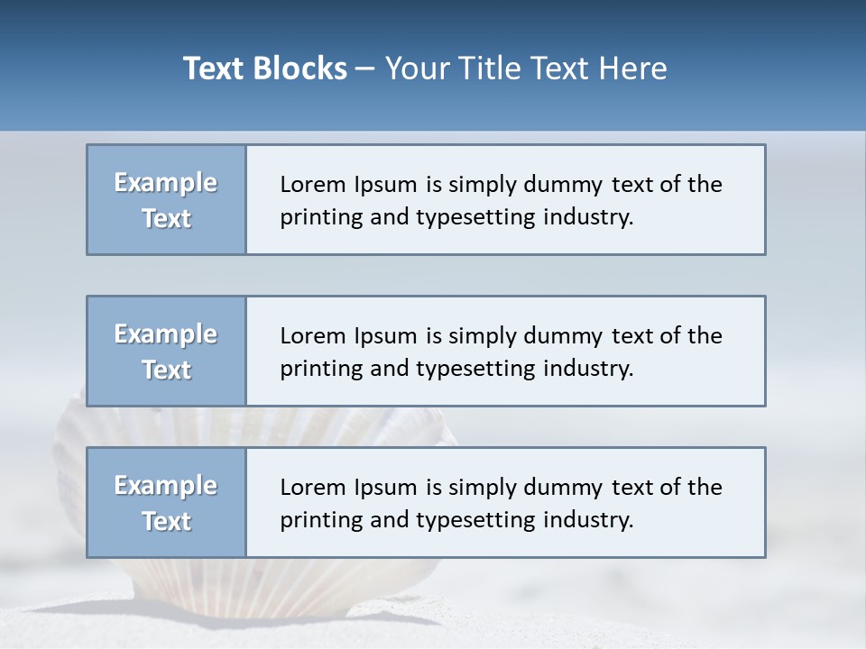 Getaway Shell Bay PowerPoint Template