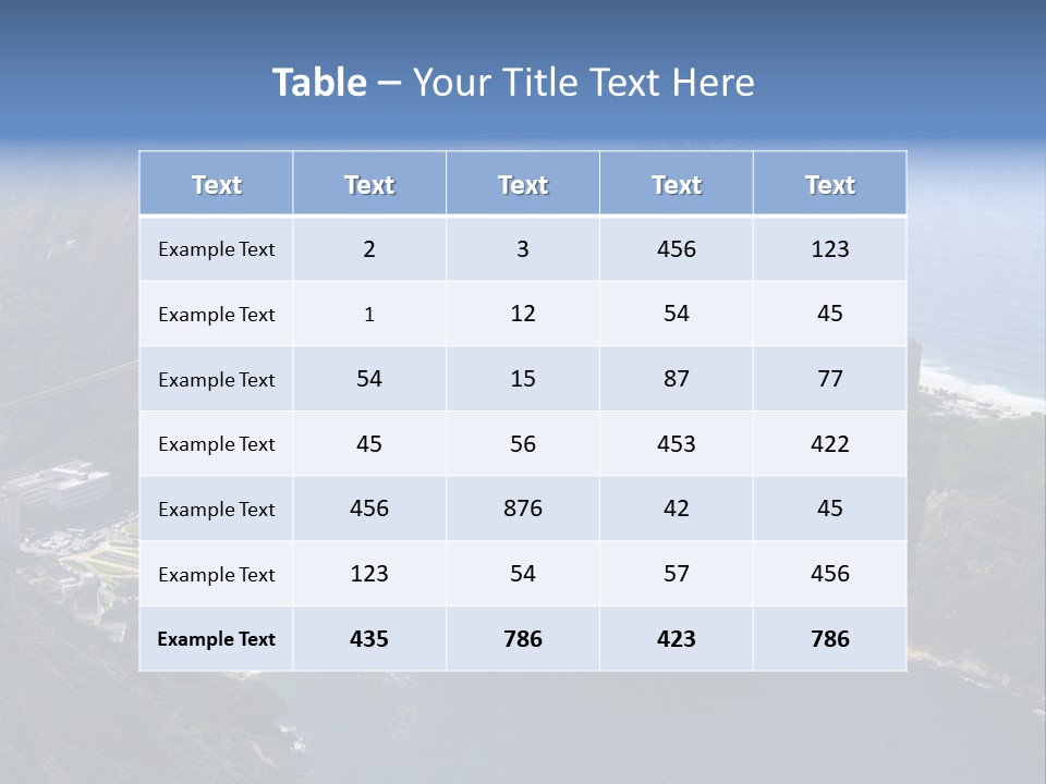 A Cable Car Going Up A Mountain With A City In The Background PowerPoint Template