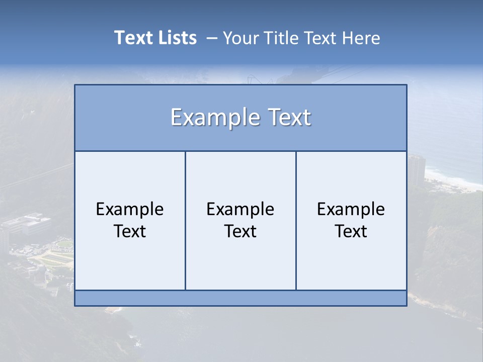 A Cable Car Going Up A Mountain With A City In The Background PowerPoint Template