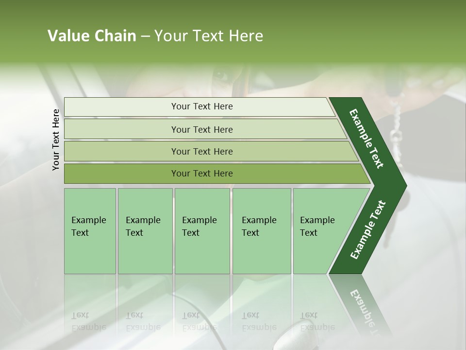 A Woman Holding A Car Key In Her Hand PowerPoint Template