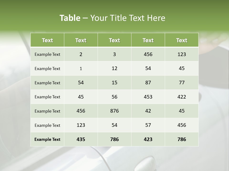 A Woman Holding A Car Key In Her Hand PowerPoint Template