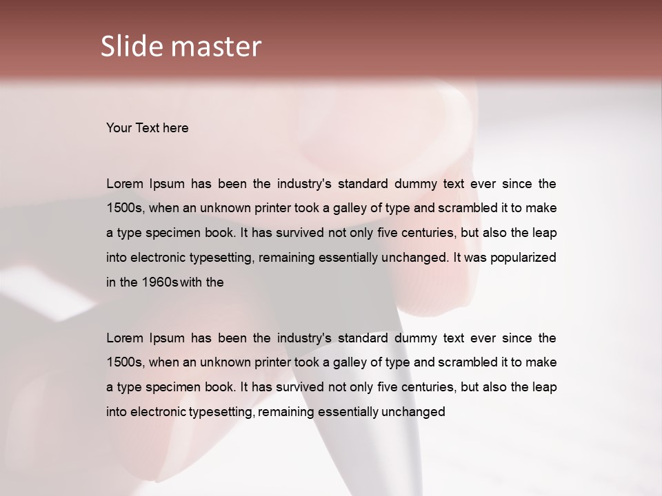 People Closeup Office PowerPoint Template