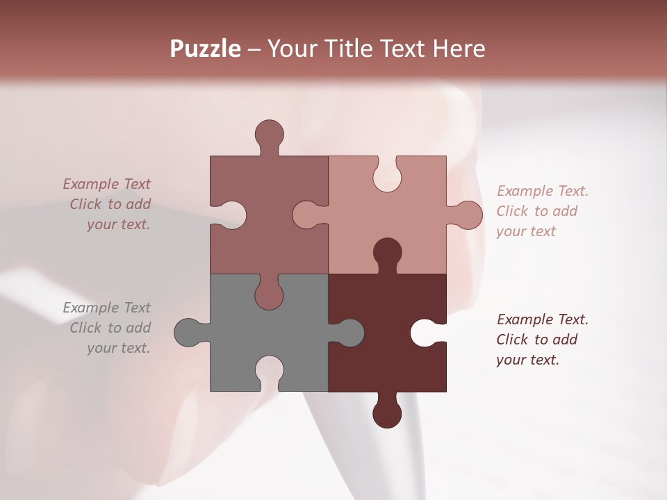 People Closeup Office PowerPoint Template