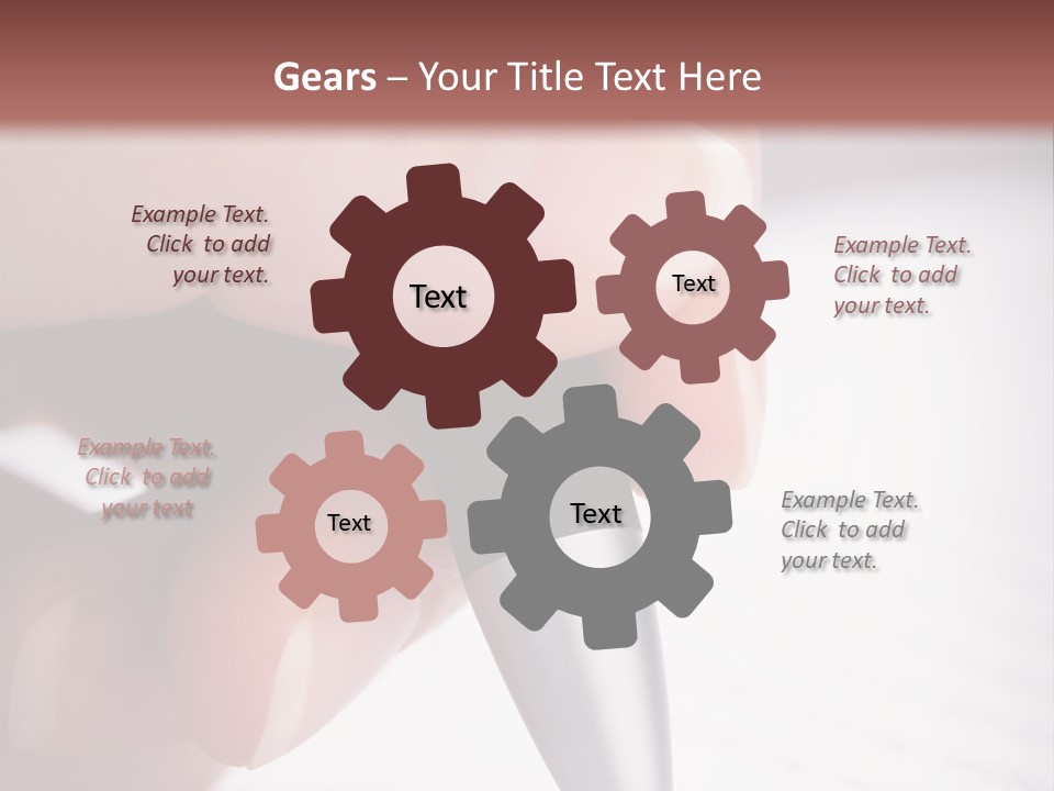 People Closeup Office PowerPoint Template