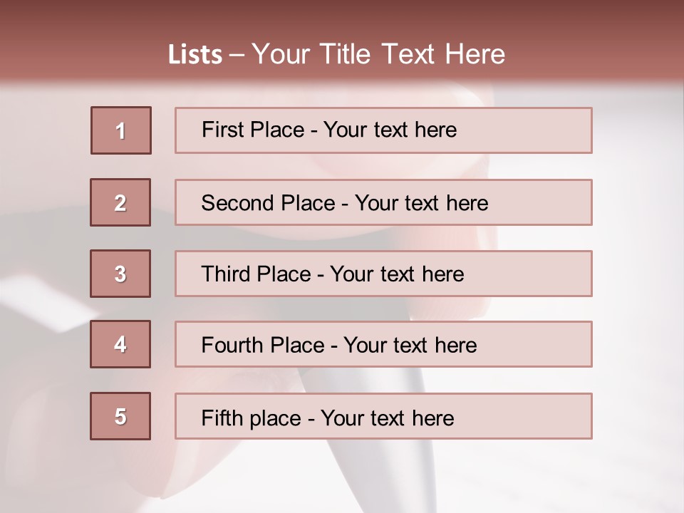 People Closeup Office PowerPoint Template
