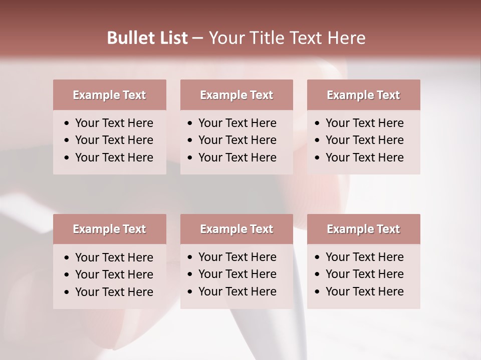 People Closeup Office PowerPoint Template