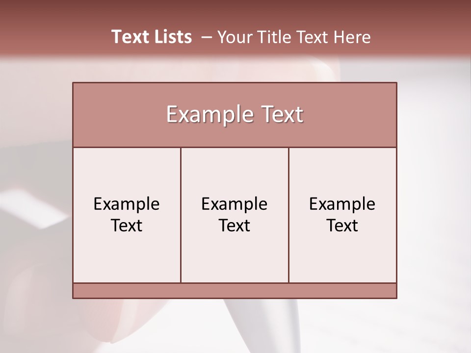 People Closeup Office PowerPoint Template