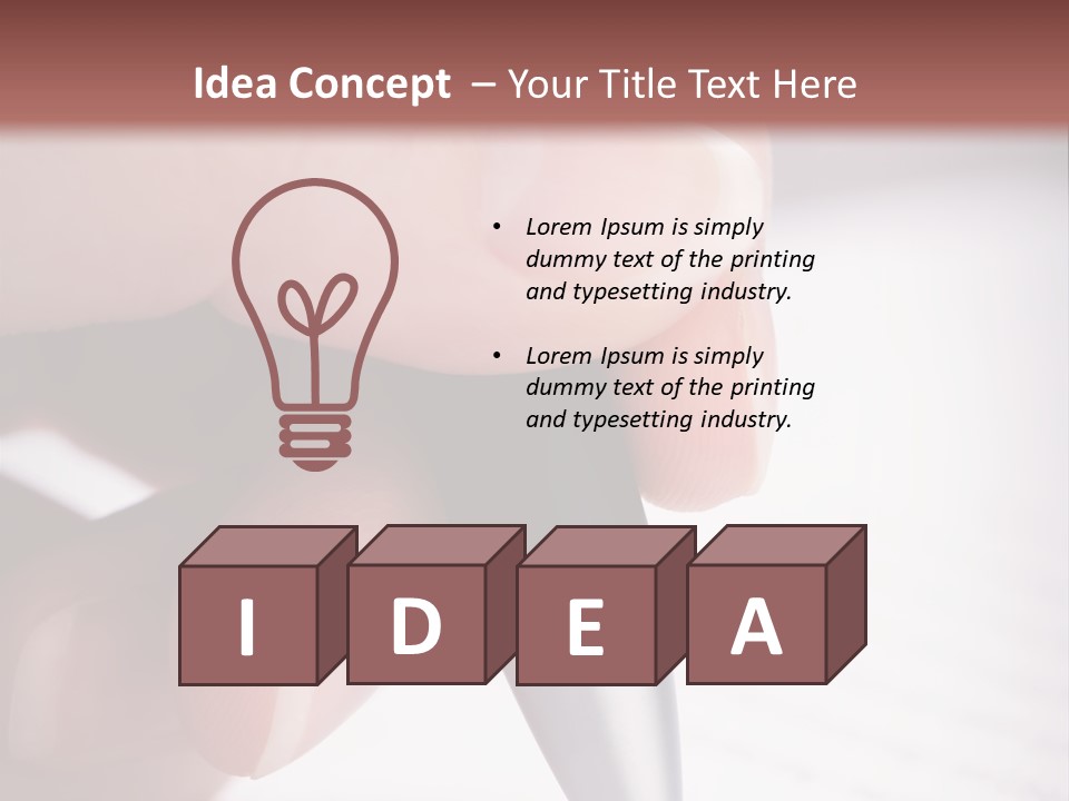 People Closeup Office PowerPoint Template