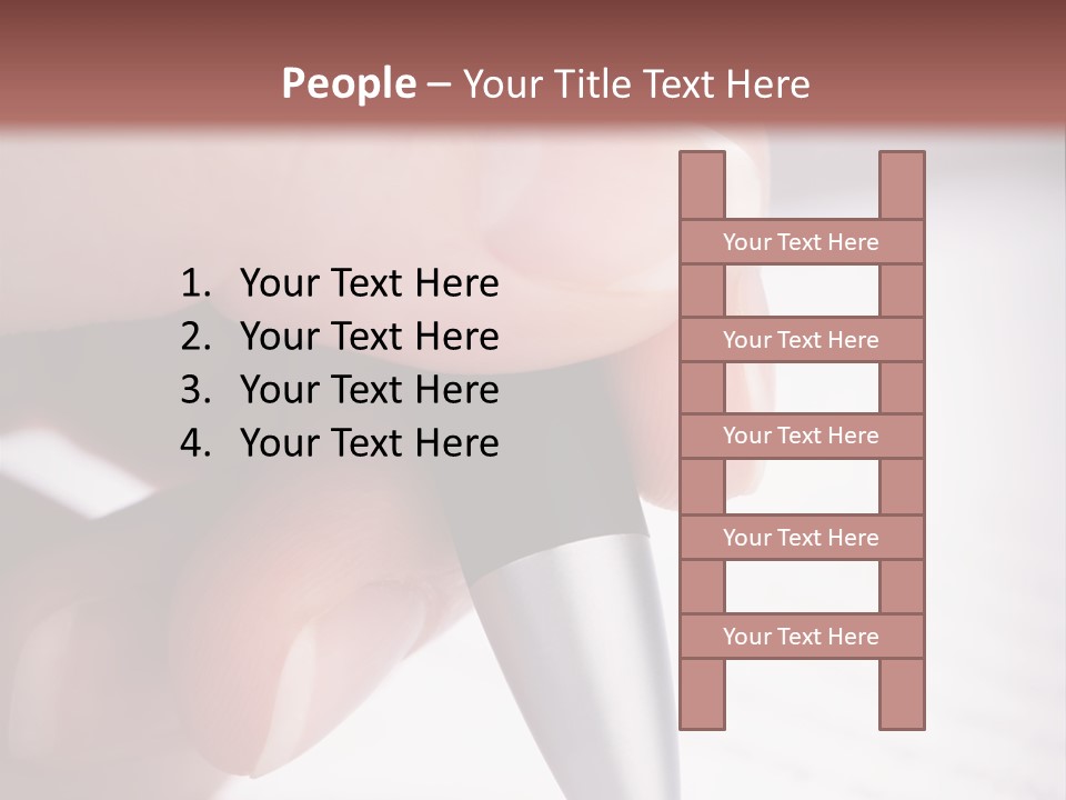 People Closeup Office PowerPoint Template