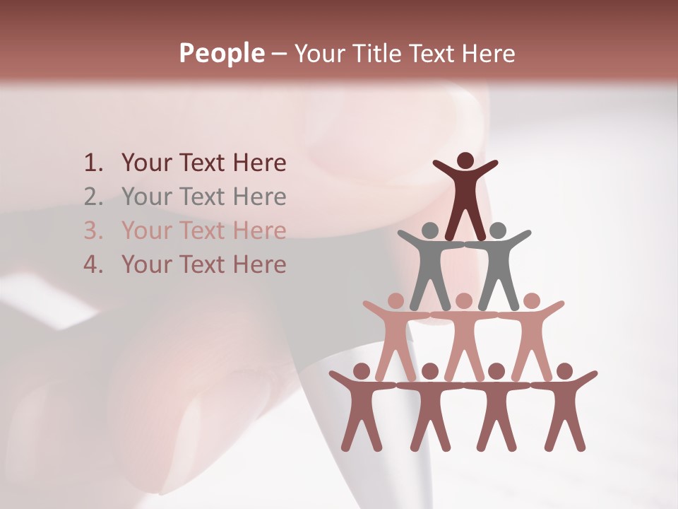 People Closeup Office PowerPoint Template