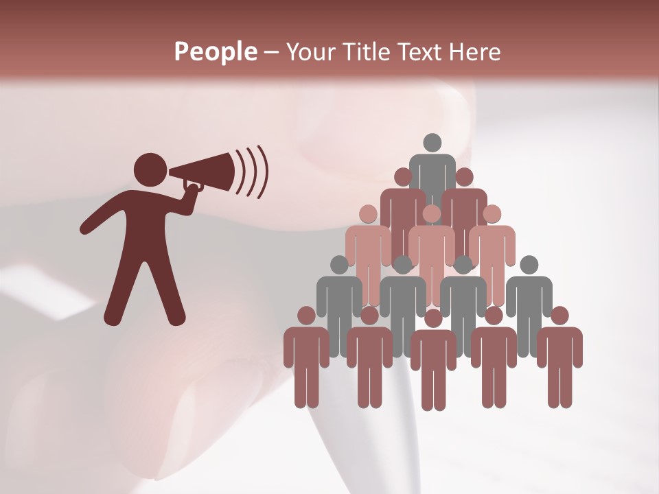 People Closeup Office PowerPoint Template