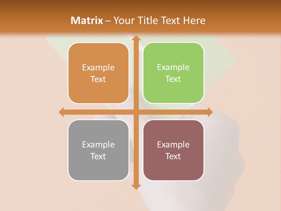 Selection Accuracy Orange PowerPoint Template