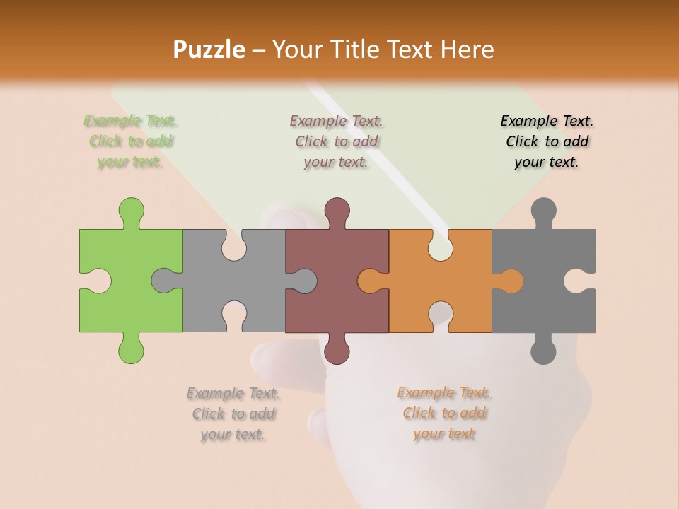 Selection Accuracy Orange PowerPoint Template