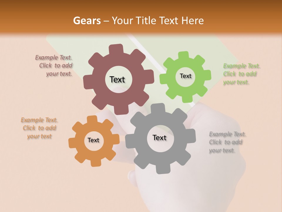 Selection Accuracy Orange PowerPoint Template
