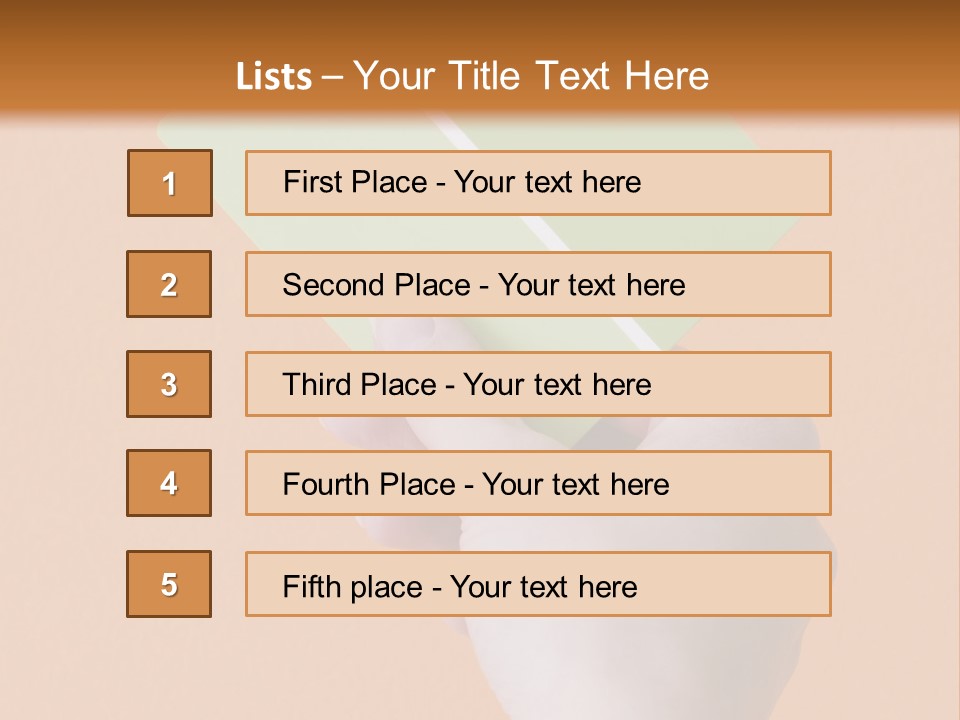 Selection Accuracy Orange PowerPoint Template