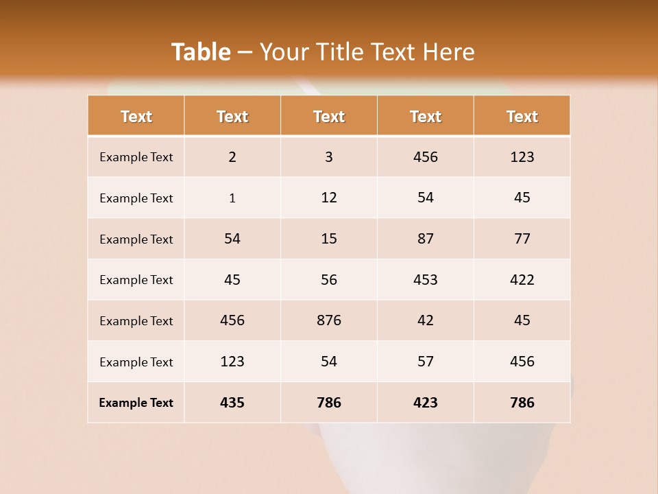 Selection Accuracy Orange PowerPoint Template