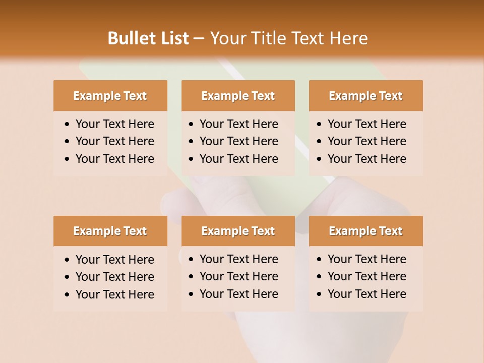 Selection Accuracy Orange PowerPoint Template