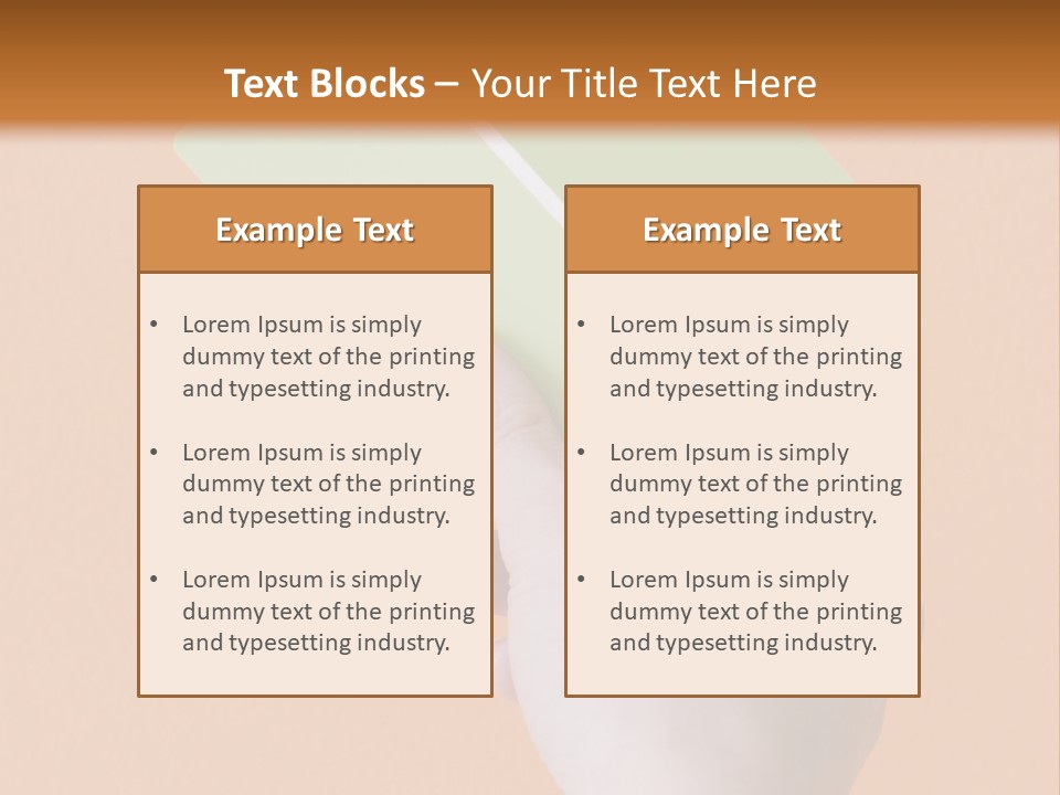 Selection Accuracy Orange PowerPoint Template