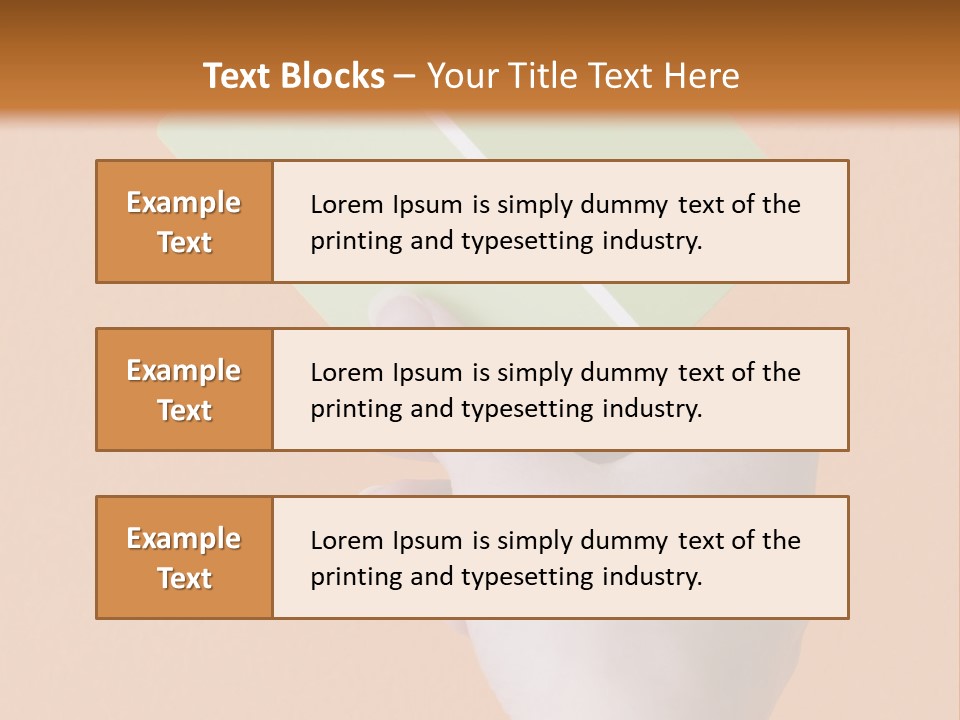 Selection Accuracy Orange PowerPoint Template