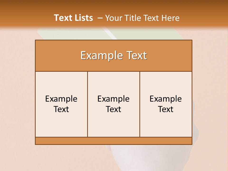 Selection Accuracy Orange PowerPoint Template