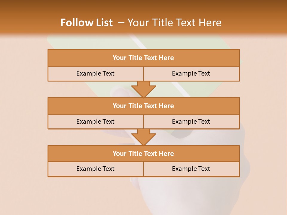 Selection Accuracy Orange PowerPoint Template