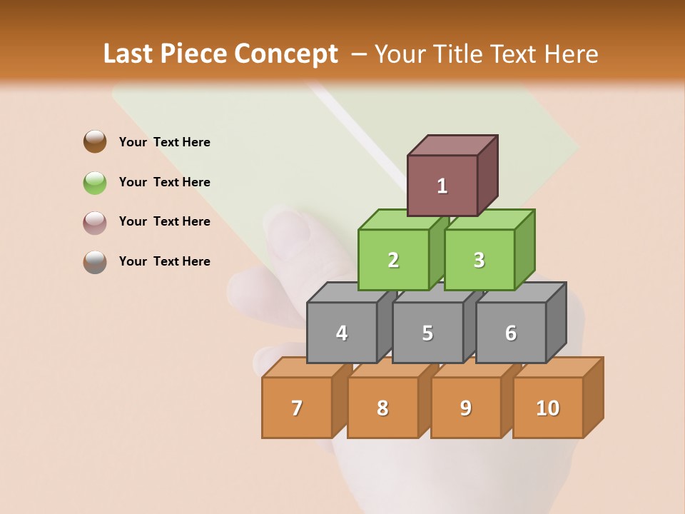 Selection Accuracy Orange PowerPoint Template