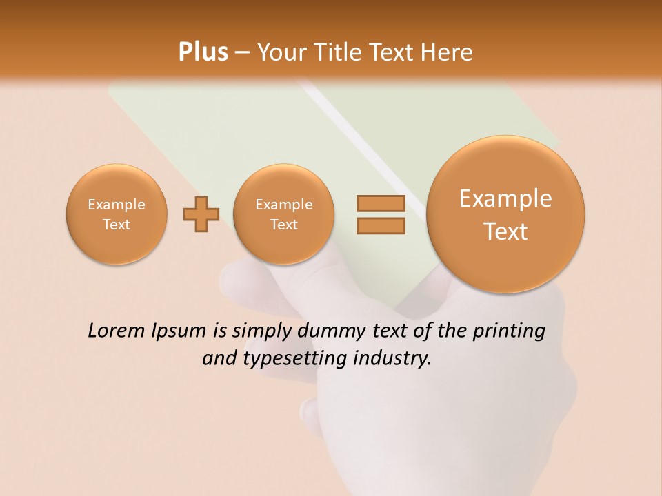Selection Accuracy Orange PowerPoint Template