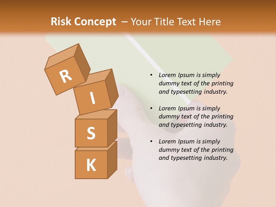 Selection Accuracy Orange PowerPoint Template