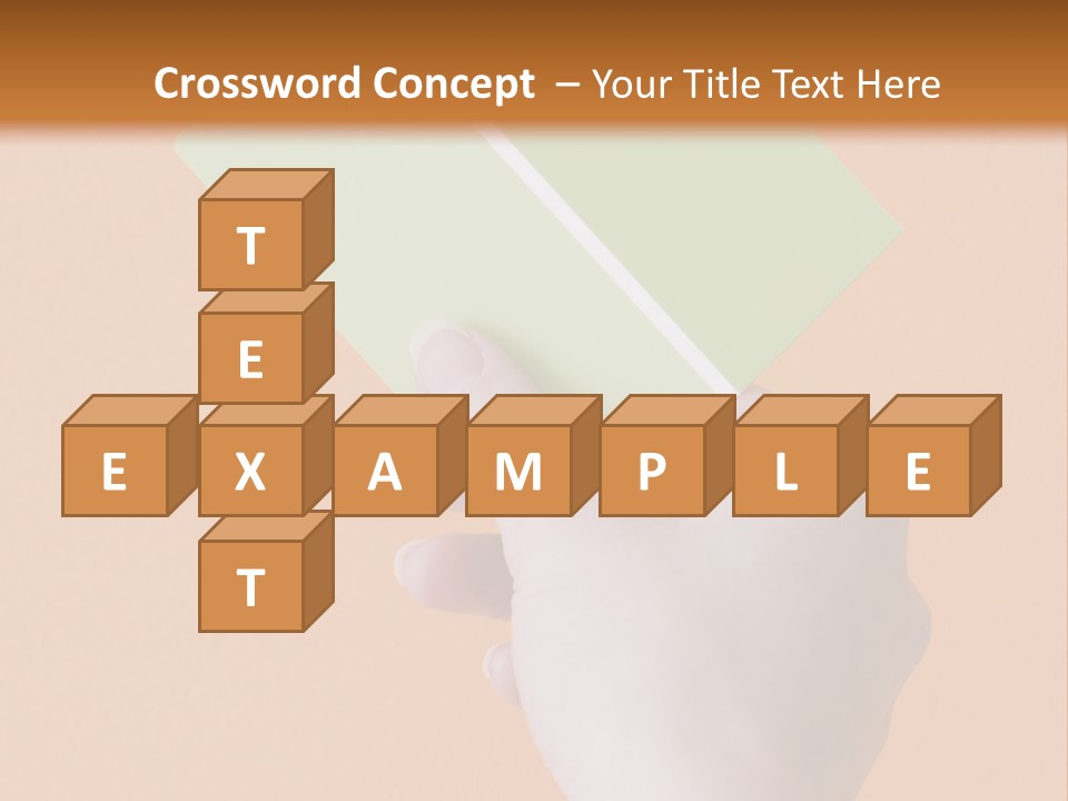 Selection Accuracy Orange PowerPoint Template