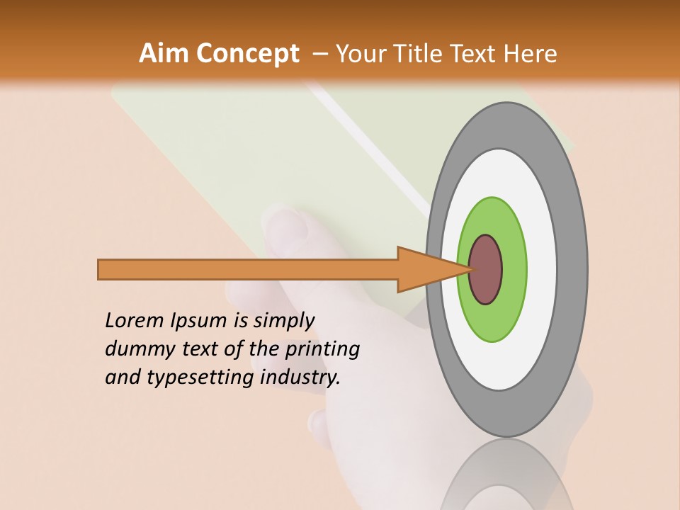Selection Accuracy Orange PowerPoint Template