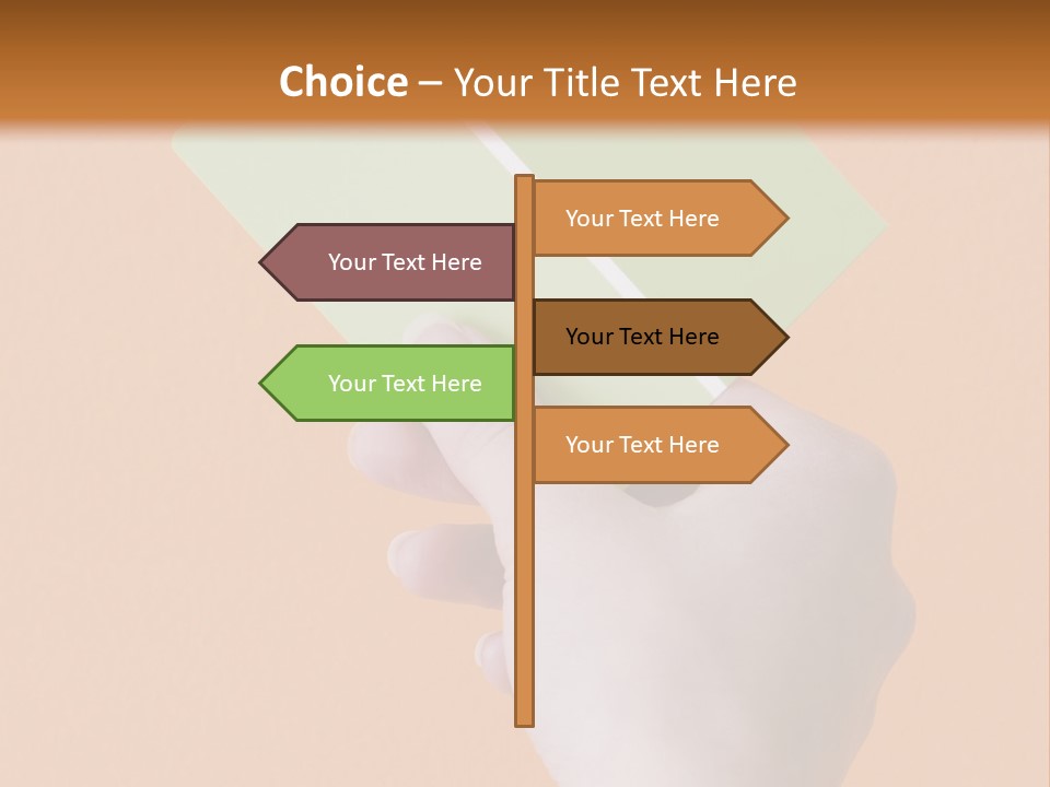 Selection Accuracy Orange PowerPoint Template