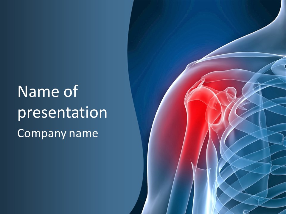 Bones Shoulder Health PowerPoint Template