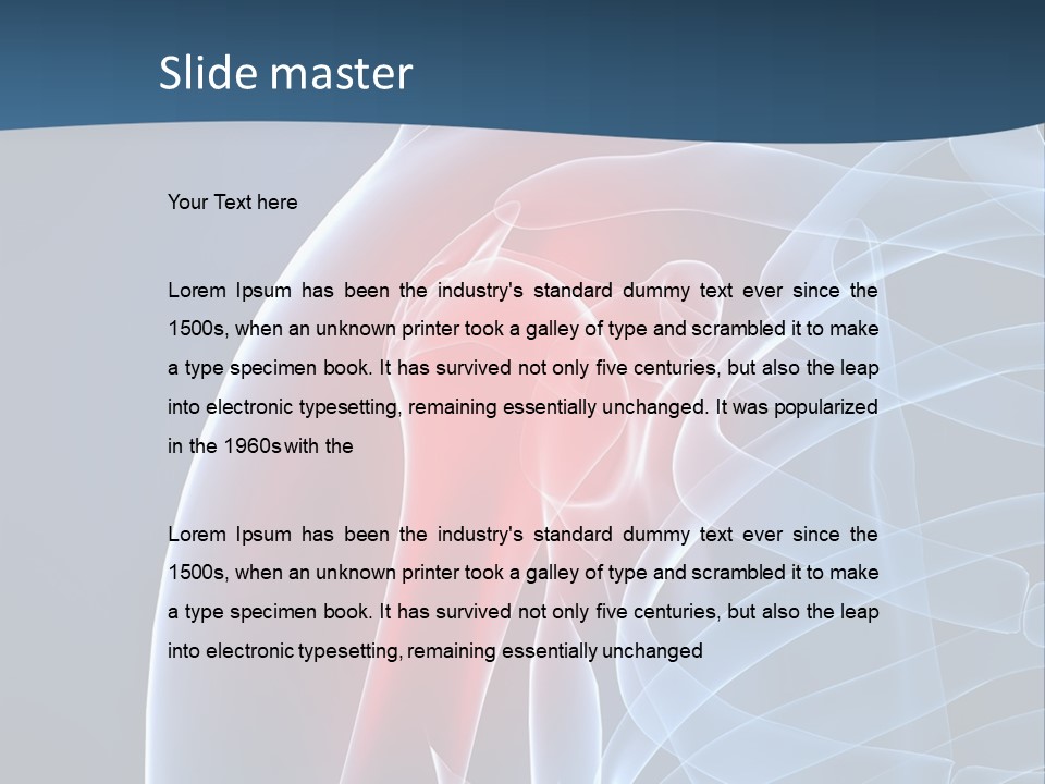 Bones Shoulder Health PowerPoint Template