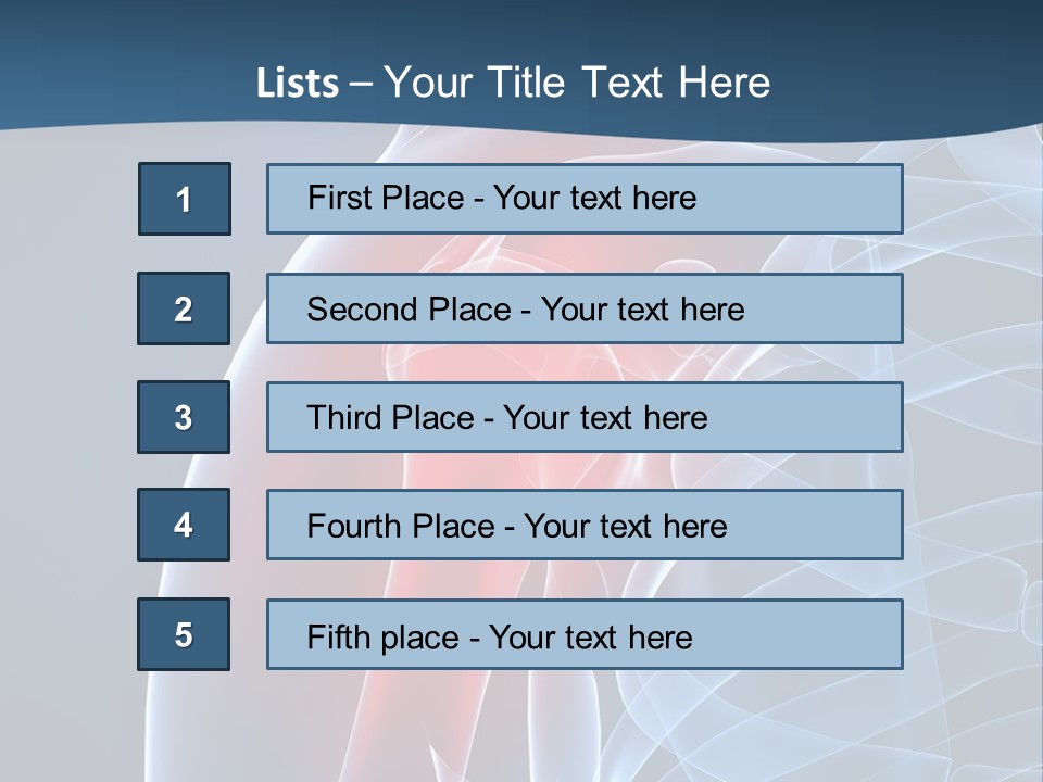 Bones Shoulder Health PowerPoint Template