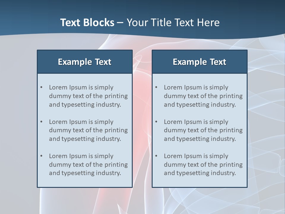 Bones Shoulder Health PowerPoint Template