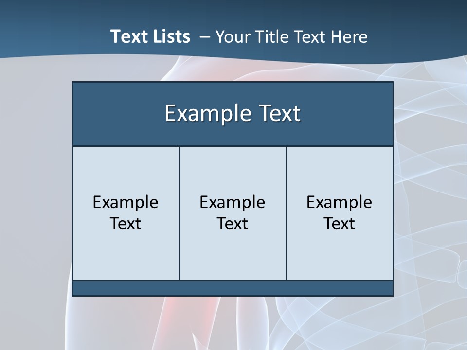 Bones Shoulder Health PowerPoint Template