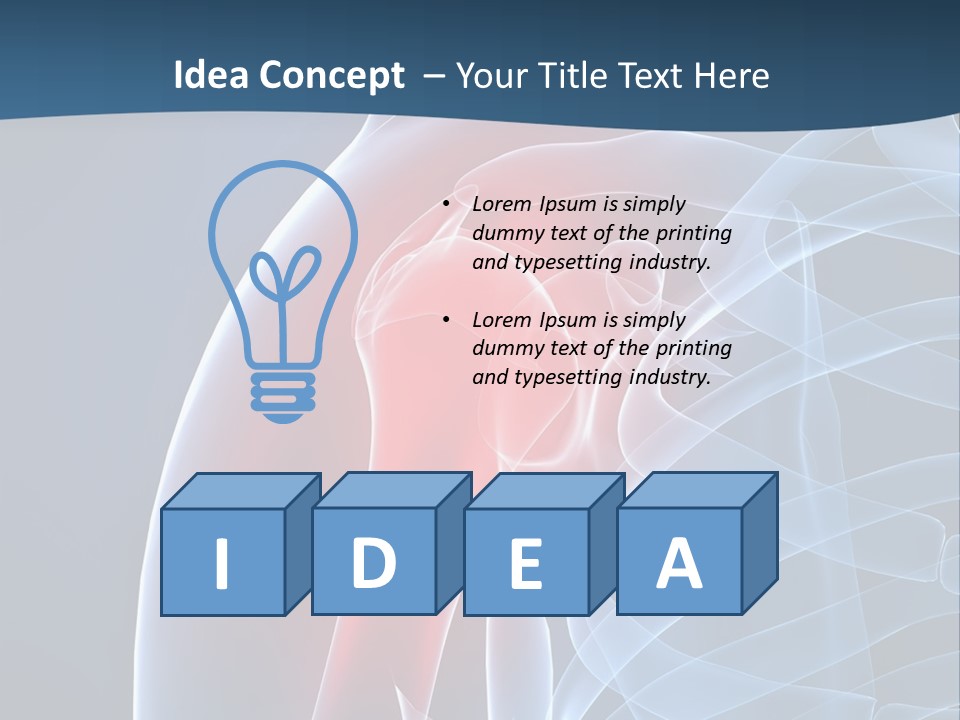 Bones Shoulder Health PowerPoint Template