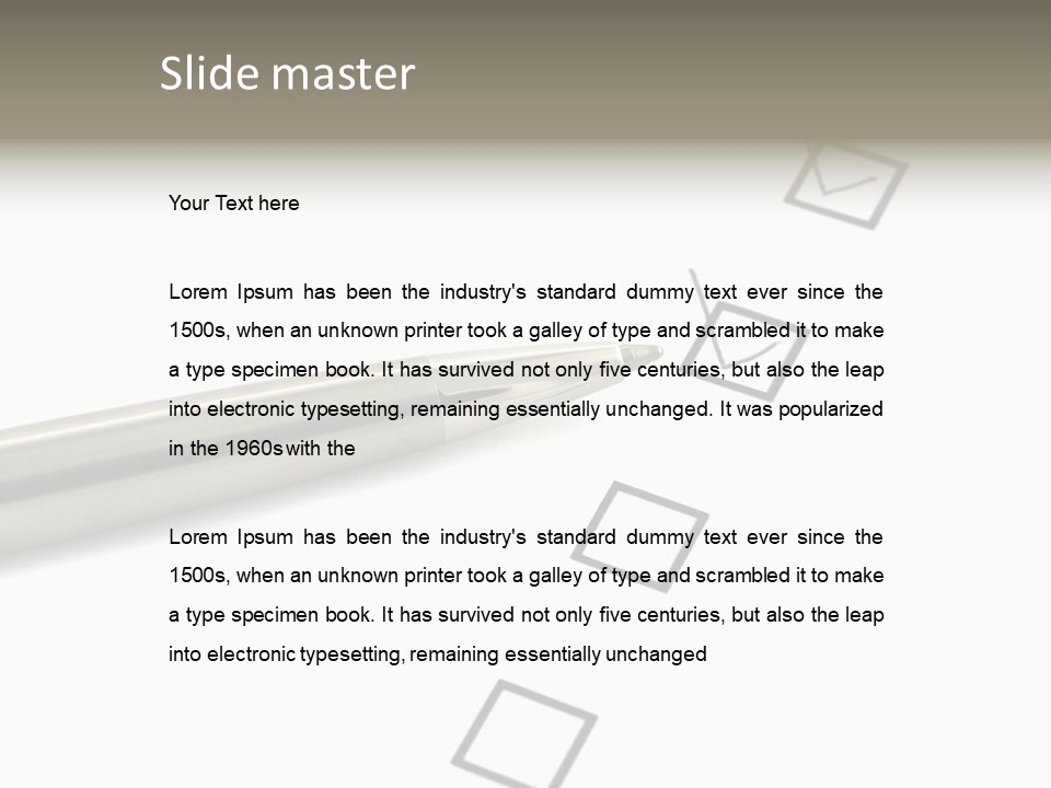 Note Notepad Remember PowerPoint Template