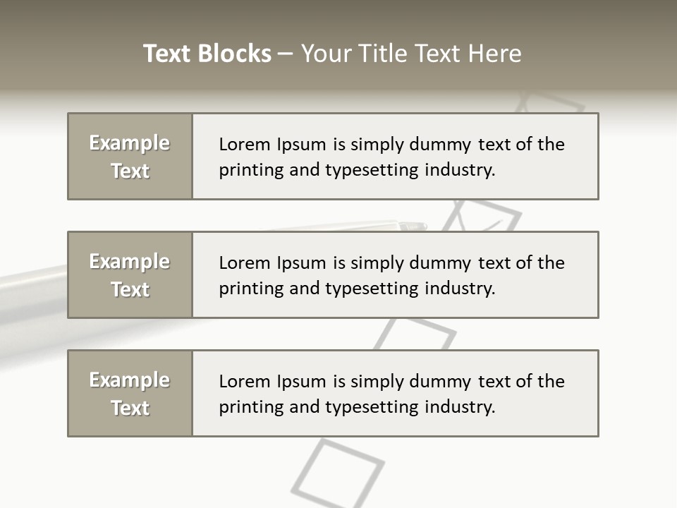Note Notepad Remember PowerPoint Template