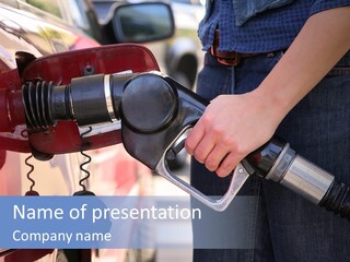Station Automobile Pollution PowerPoint Template