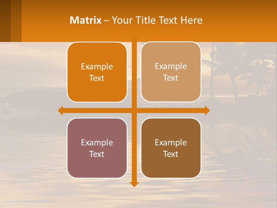 Warm Palm Tropical PowerPoint Template