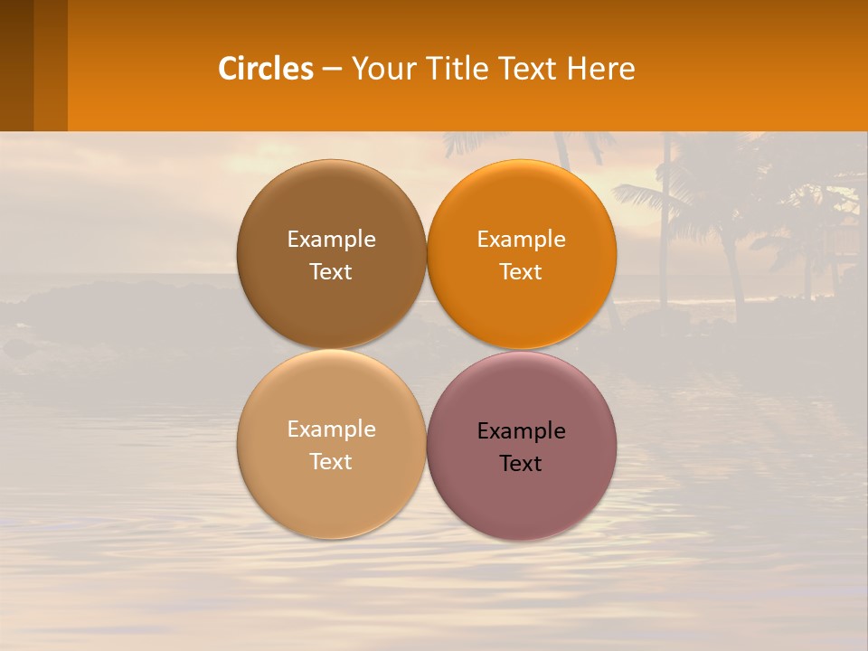 Warm Palm Tropical PowerPoint Template