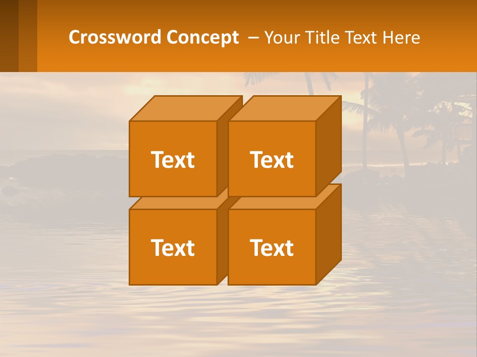 Warm Palm Tropical PowerPoint Template