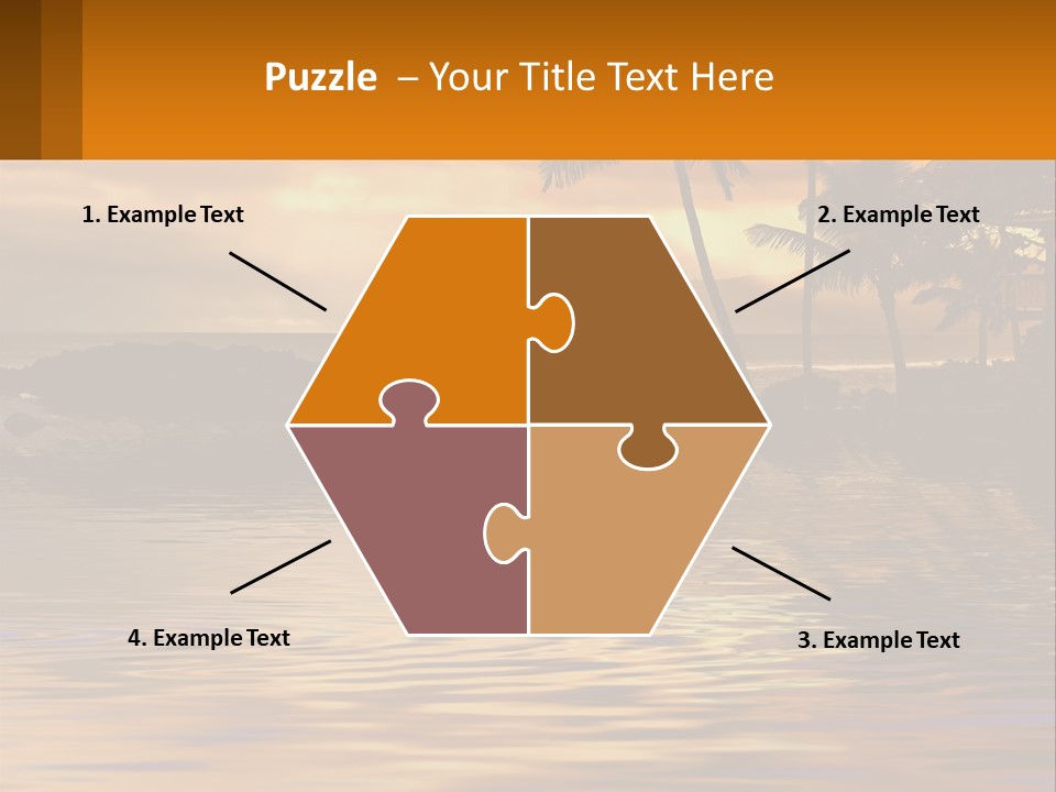 Warm Palm Tropical PowerPoint Template